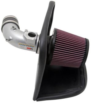 Mazda Mazdaspeed3 Performance Air Intake - K&N Engineering - Typhoon Short Ram - Silver - `10-`11